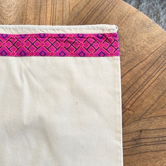 Tory Burch New Large Dust Bag Pink Logo Preppy Accessories Shoes Purse Boots - Picture 6 of 11